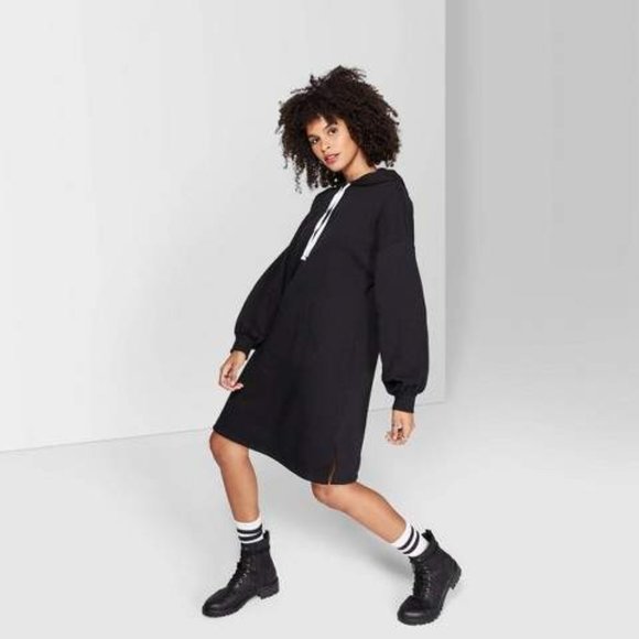 Wild Fable Ebony Hooded oversized Sweatshirt